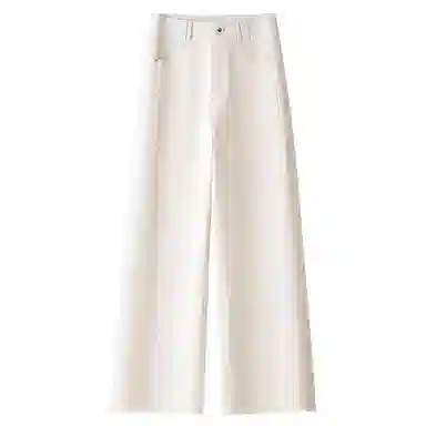 潞优野 高腰阔腿宽松牛仔裤 女款