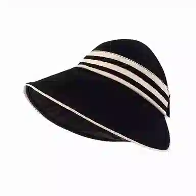 北极绒 夏季潮流百搭空顶魔术贴可折叠大檐遮阳大头围显脸小透气户外出游 聚酯纤维 防晒帽 男女同款情侣款