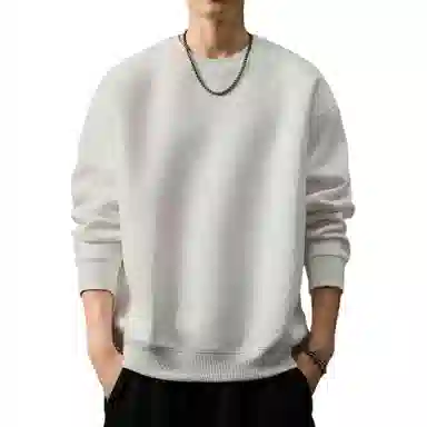 贵色 重磅简约基础款纯色卫衣 男款