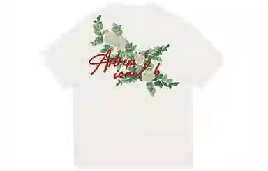 REXSHION Vintage Floral Logo T-Shirt