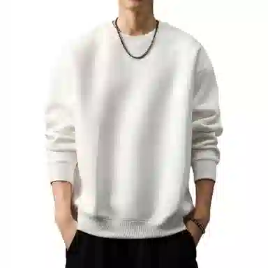 贵色 重磅简约基础款纯色卫衣 男款