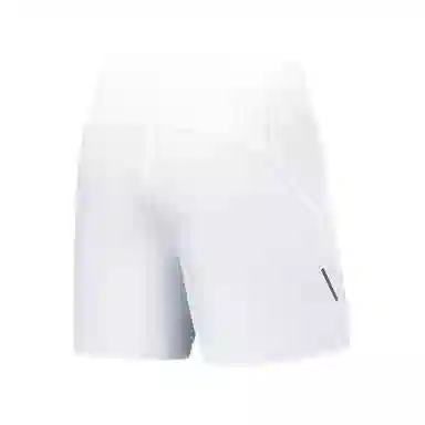 超级安踏 休闲简约纯色运动短裤 男款 雪花白