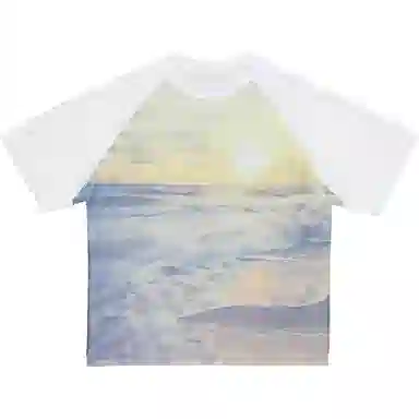 ADER ERROR Raglan Sleeve Pleated T-Shirt Yellow