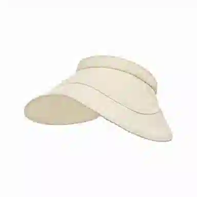 北极绒 潮流百搭夏季可折叠空顶遮阳防紫外线透气时尚户外大帽檐太阳蛋卷帽 聚酯纤维 防晒帽 男女同款情侣款