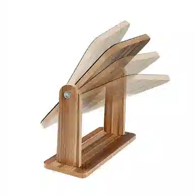 悦语 木质台式高清折叠便携大号化妆镜