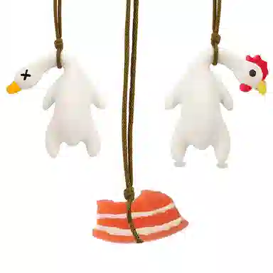 【不晒黑神器 全家桶】 千桐 有紫外线就变色 卡通治愈 创意手机绳包包 行李箱 卡通玩偶 亚克力 挂件 男女同款情侣款