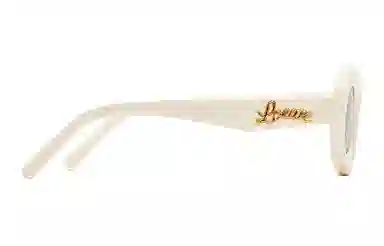LOEWE Oval Sunglasses White