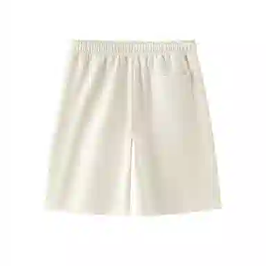 森马 宽松针织肌理感松紧腰五分休闲短裤 男款