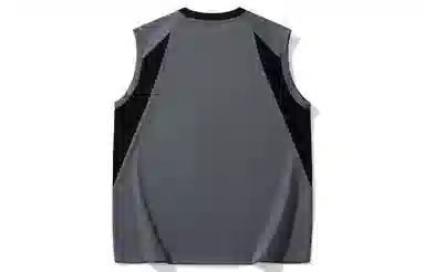 王者荣耀 李白款 美式复古插色休闲高街户外运动日常通勤无性别直筒圆领无袖背心 男女同款