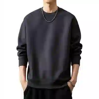 贵色 重磅简约基础款纯色卫衣 男款