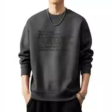 贵色 高端美式重磅复古宽松卫衣 男款