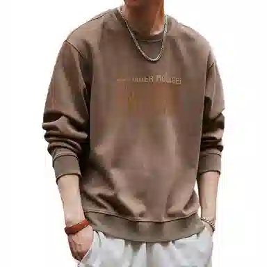 格蓝鹿 套头重磅做旧印花卫衣 男款