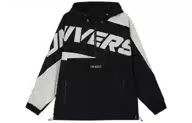 鸭鸭 时尚百搭休闲字母刺绣冲锋衣 男女同款