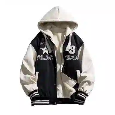 国际米兰足球俱乐部 连帽拼接假两件时尚夹克外套 男女同款