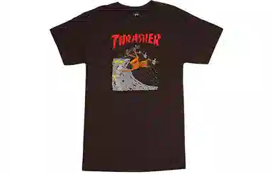 Thrasher Brown Crewneck Tee