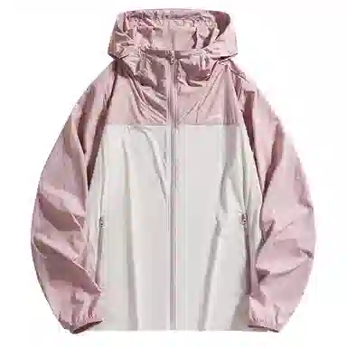 贵人鸟 透护轻逸系列 美式复古高街舒适时尚简约拼接撞色口袋拉链轻薄连帽 透气防紫外线防晒服 男女同款