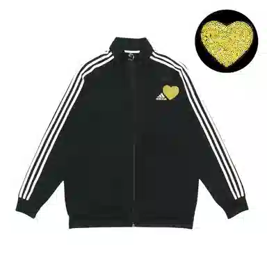 adidas Embroidered Heart Stripe Jacket
