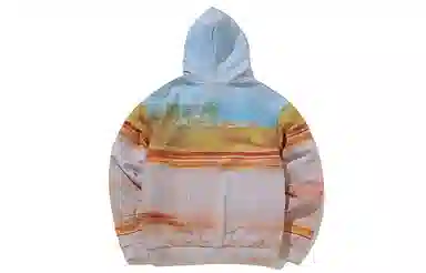 中国李宁 纽约时装周走秀系列 套头连帽卫衣 男女同款 黄色 