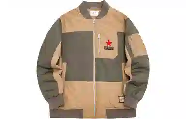 鸿星尔克 拼接棉服 男款