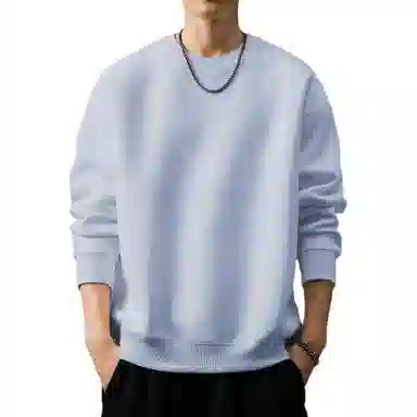 贵色 重磅简约基础款纯色卫衣 男款