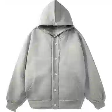 我是大卫 薄款潮流日系时尚百搭简约卫衣 男女同款 灰色