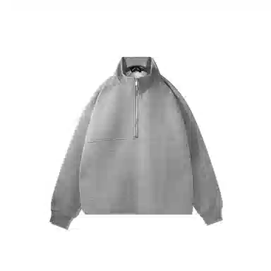 我是大卫 日系立领半拉链潮牌宽松休闲卫衣 男女同款