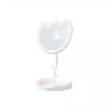 米甜兔 粉色郁金香化妆镜 便携