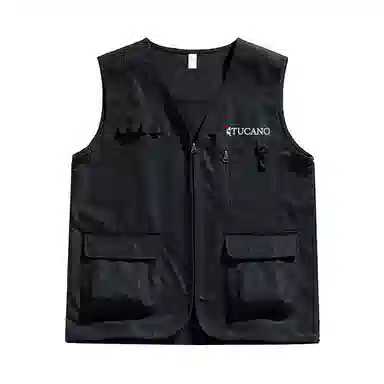 啄木鸟 户外工装机能风多口袋拉链休闲宽松速干无袖马甲 男女同款