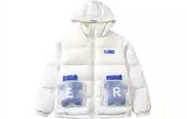 ER Bear Pocket Detachable Sleeve Down Jacket