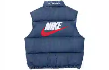 Supreme x Nike Denim Puffer Vest