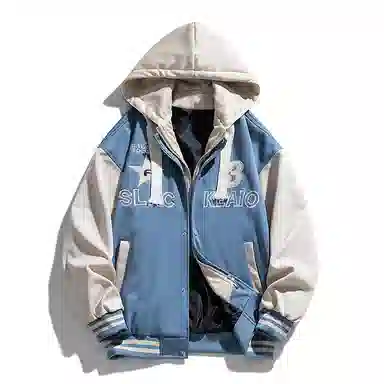 国际米兰足球俱乐部 连帽拼接假两件时尚夹克外套 男女同款