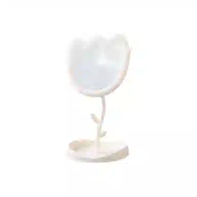 米甜兔 粉色郁金香化妆镜 便携