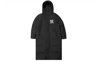 New Era FW21 MLB Yankees Hooded Down Coat Black