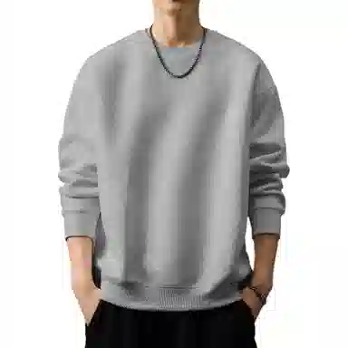 贵色 重磅简约基础款纯色卫衣 男款