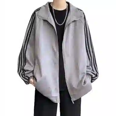 悍戈 港风美式复古个性休闲运动风上衣卫衣 男款