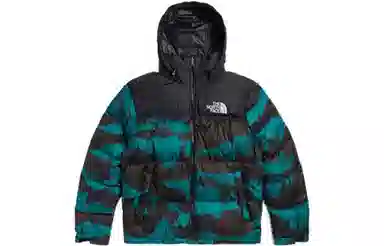 The North Face Retro Nuptse Jacket Blue Black