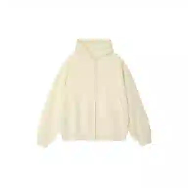 无畏东方纯色拉链卫衣外套纯色极简重磅休闲运动百搭连帽开衫 男女同款