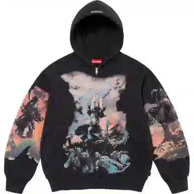 Supreme x Frank Frazetta Zip Up Hooded Sweatshirt