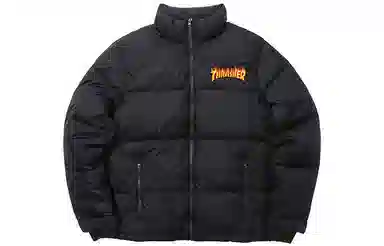 Thrasher Puffer Jacket Black