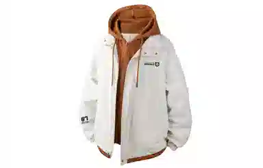 王者荣耀 鲁班七号星空梦想款 美式复古高街假两件基础款撞色拼接连帽长袖高级感户外运动休闲宽松通勤百搭外套夹克 男女同款