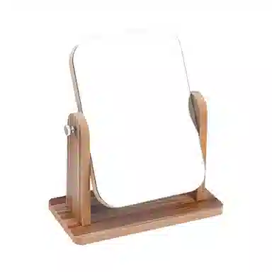 悦语 木质台式高清折叠便携大号化妆镜