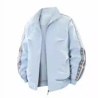 国际米兰足球俱乐部 复古休闲运动插肩条纹立领长袖夹克外套 男女同款