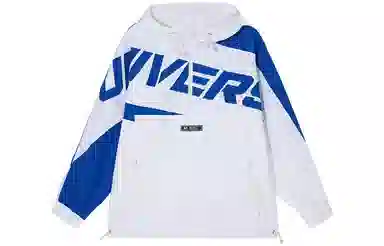 鸭鸭 时尚百搭休闲字母刺绣冲锋衣 男女同款