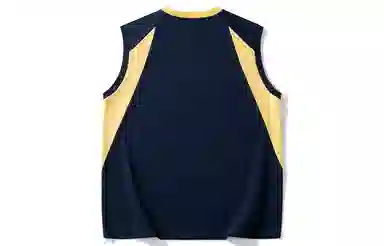 王者荣耀 李白款 美式复古插色休闲高街户外运动日常通勤无性别直筒圆领无袖背心 男女同款