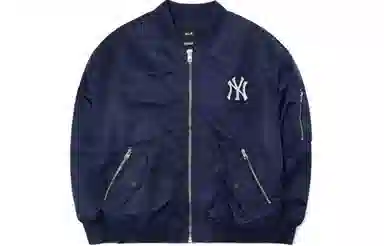 MLB Logo Zip Jacket Blue