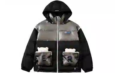 ER Bear Pocket Detachable Sleeve Down Jacket