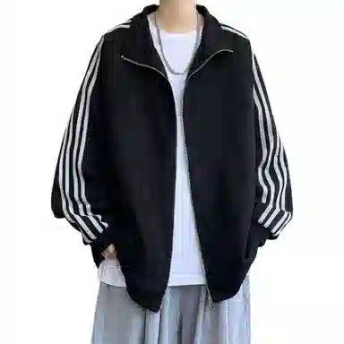 悍戈 港风美式复古个性休闲运动风上衣卫衣 男款