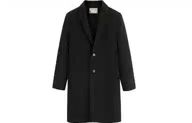 PEACEBIRD MEN Embroidered Double-Sided Long Coat