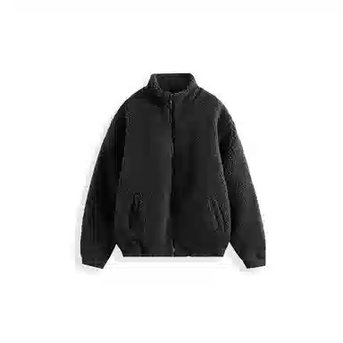 我是大卫 纯色摇粒绒保暖加厚休闲外套夹克 男女同款