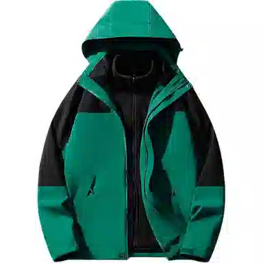 雅鹿优选  舒适时尚百搭连帽长袖  防水防风透气耐磨冲锋衣 男款